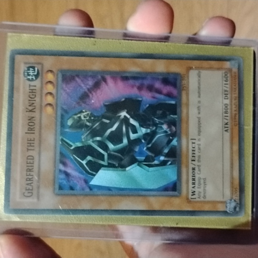 Yu-Gi-Oh TCG Card Nearly Mint Holo Gearfried The Iron Knight PSV-101
